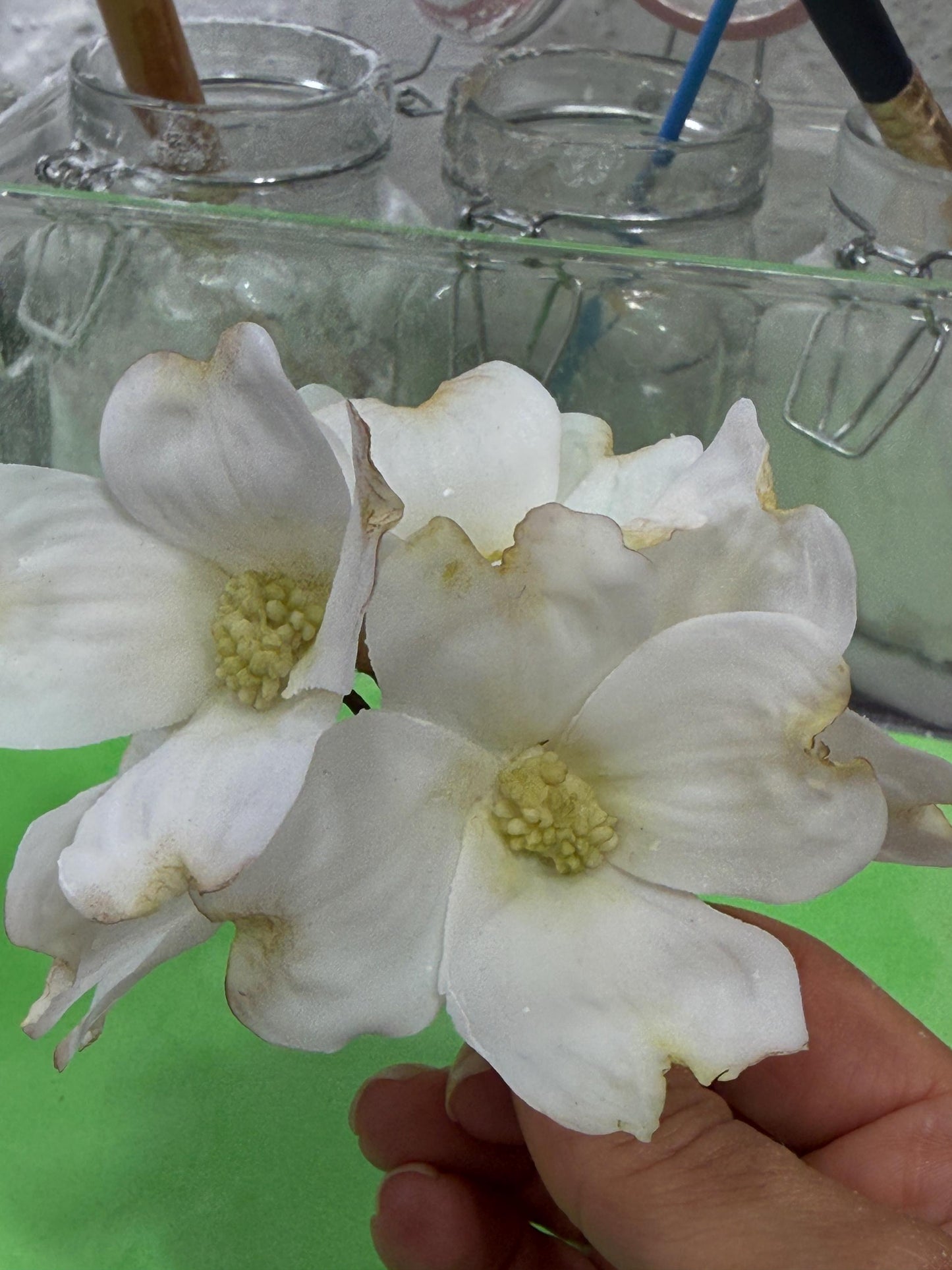 Edible Dogwood Flowers: Flexible Paste Cake Toppers, Set of 3