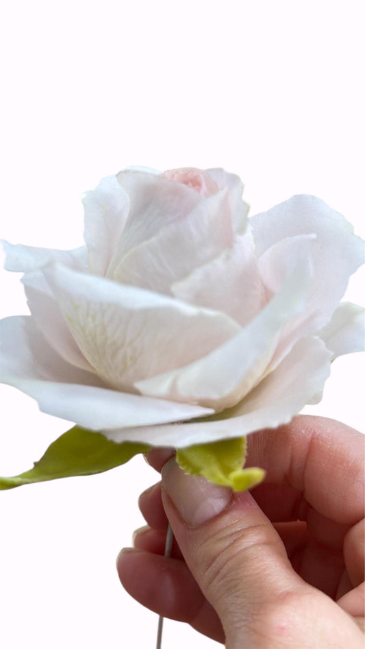 Edible Sugar Roses for Cakes | Realistic Wedding Cake Flowers | Flexible Gum Paste Cake Topper| Flexible & Nonbreakable for Safe Shipping.