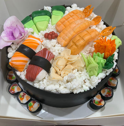 Handmade Edible Sushi Cake Topper, Fondant Sushi Decorations
