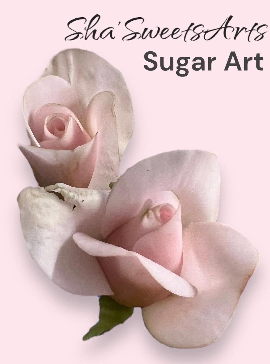 Edible Rosebud Cake Toppers: Flexible Sugar Flowers, Wedding Birthday Decoration
