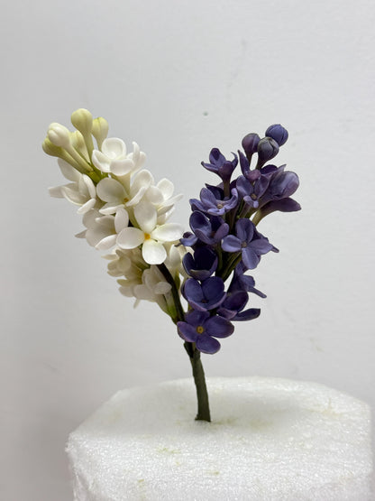 Edible Handmade Lilac Flowers Cake Toppers /Flexible Paste/gumpaste/ Fondant/ Birthday Wedding Cake decoration/sugar Flowers Decorations