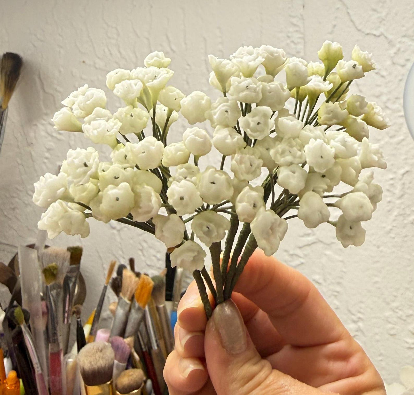 Edible Realistic handmade Baby's Breath, Sugar filler flower,  Gumpaste Cake Topper