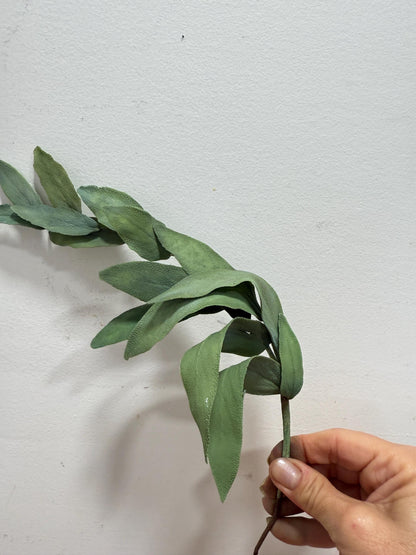 Edible Realistic Handmade Sage Leaves Spray, Foliagee Filler Cake Topper, Flexible Paste.