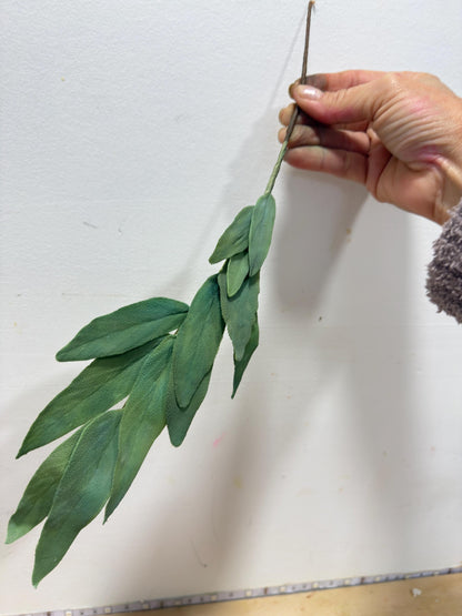 Edible Realistic Handmade Sage Leaves Spray, Foliagee Filler Cake Topper, Flexible Paste.