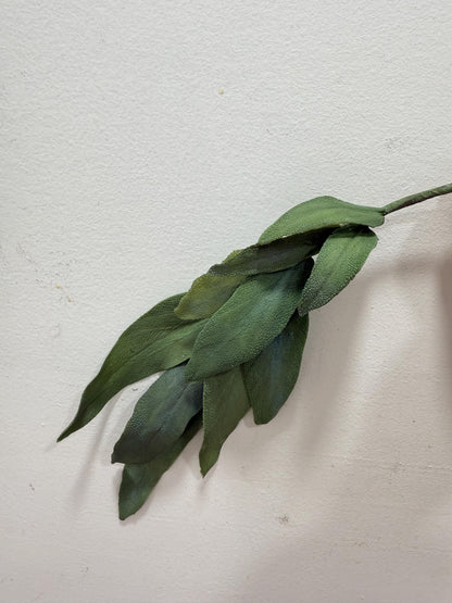 Edible Realistic Handmade Sage Leaves Spray, Foliagee Filler Cake Topper, Flexible Paste.