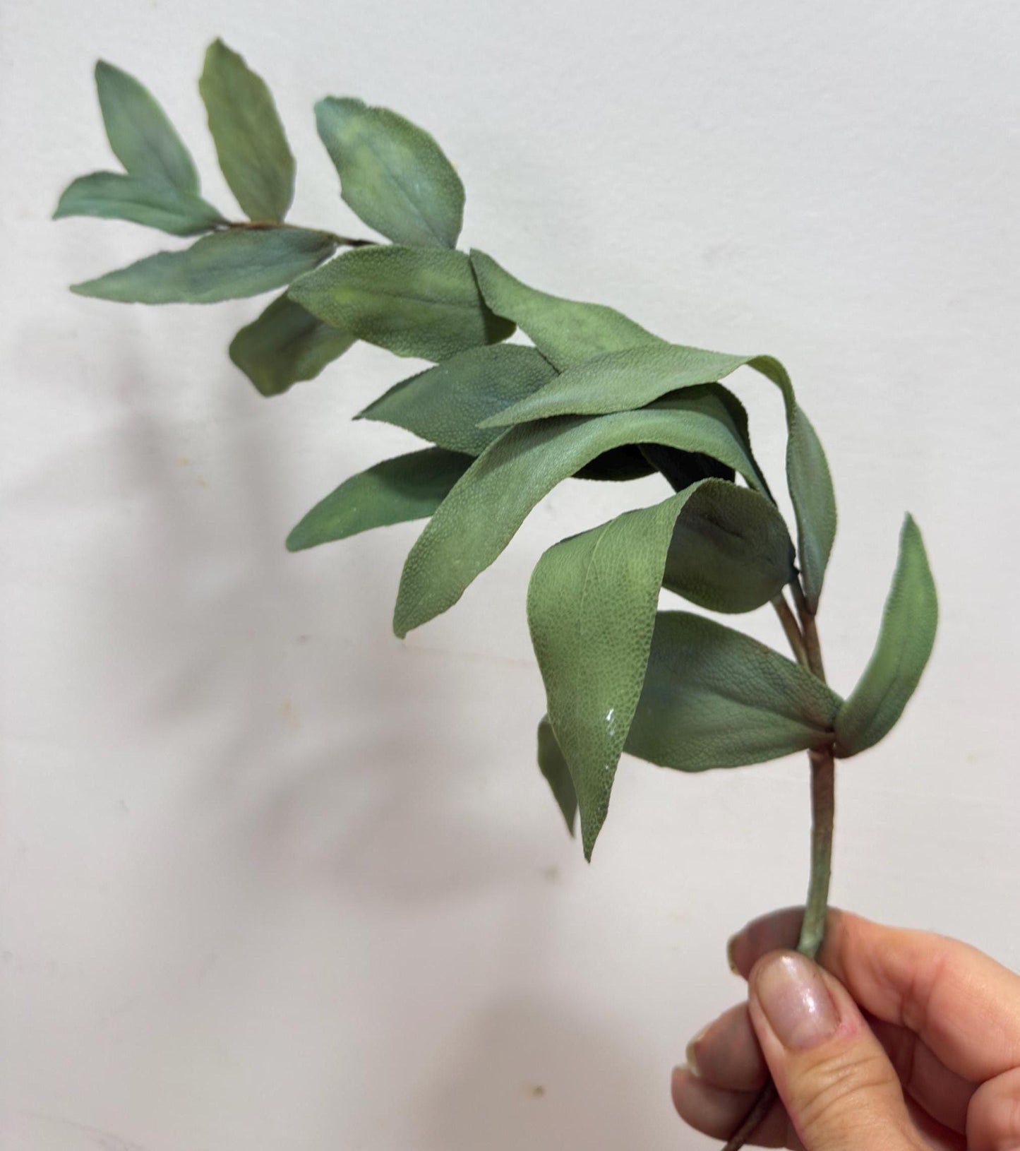 Edible Realistic Handmade Sage Leaves Spray, Foliagee Filler Cake Topper, Flexible Paste.