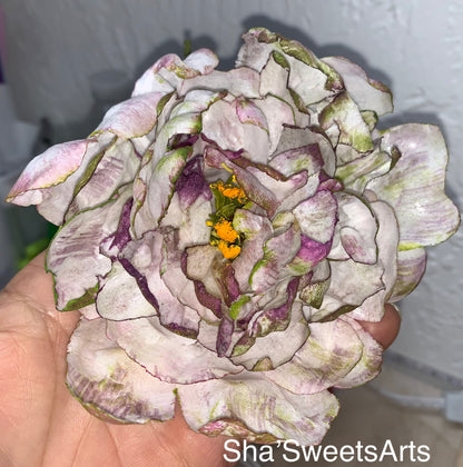 Wafer Paper Peony Cake Toppers: Vegan Wedding & Birthday Decor