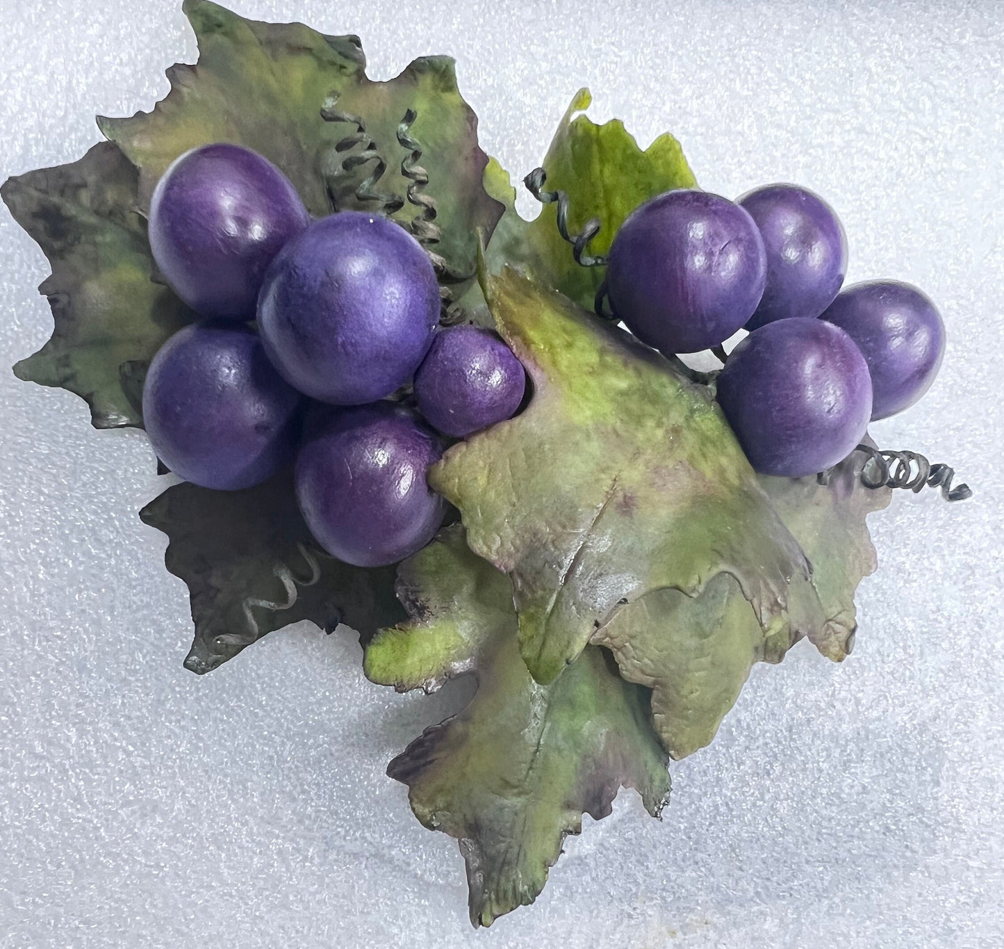 Realistic Gum Paste Grape Cake Topper: Edible Wedding Decoration
