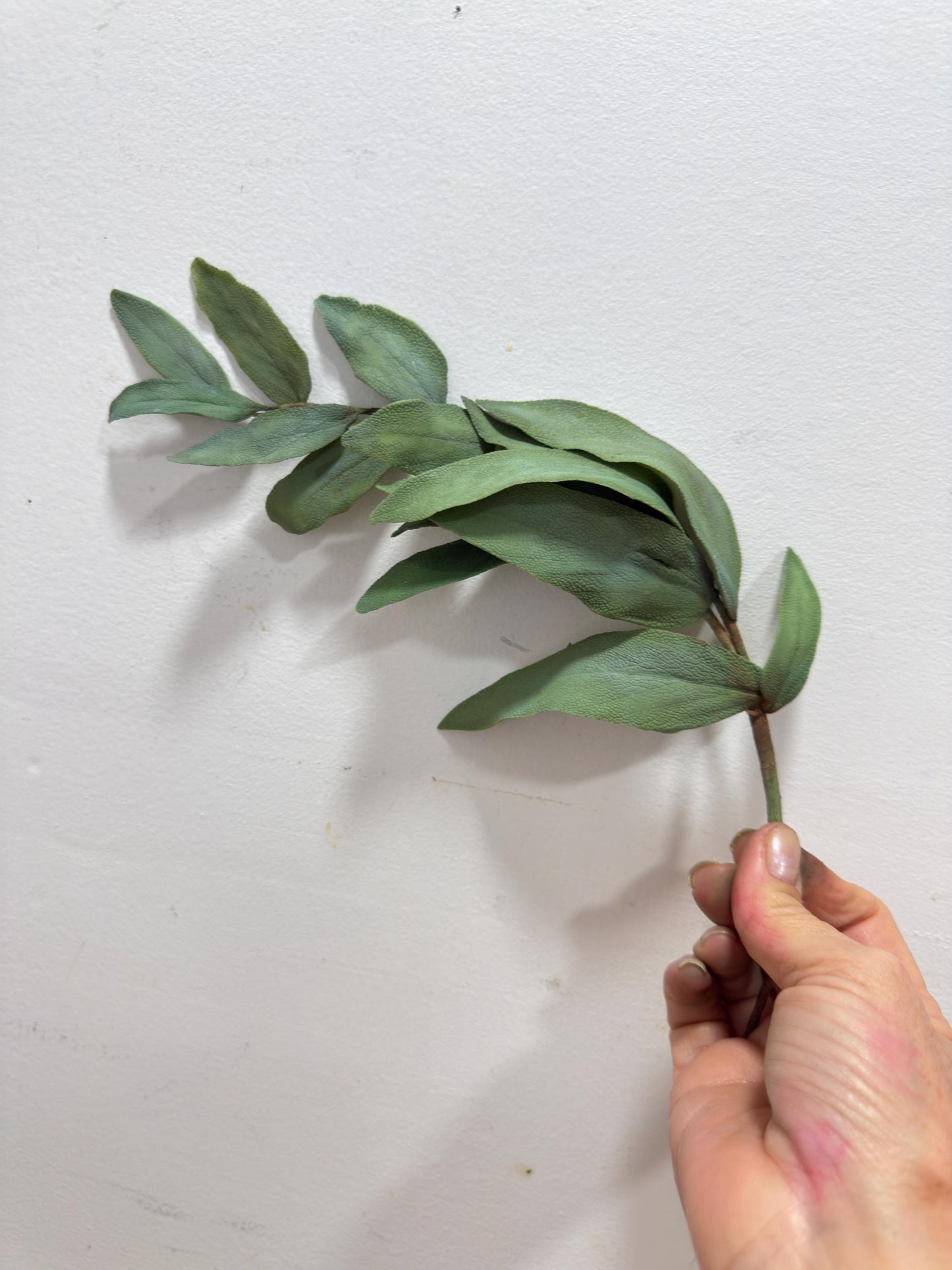 Edible Realistic Handmade Sage Leaves Spray, Foliagee Filler Cake Topper, Flexible Paste.