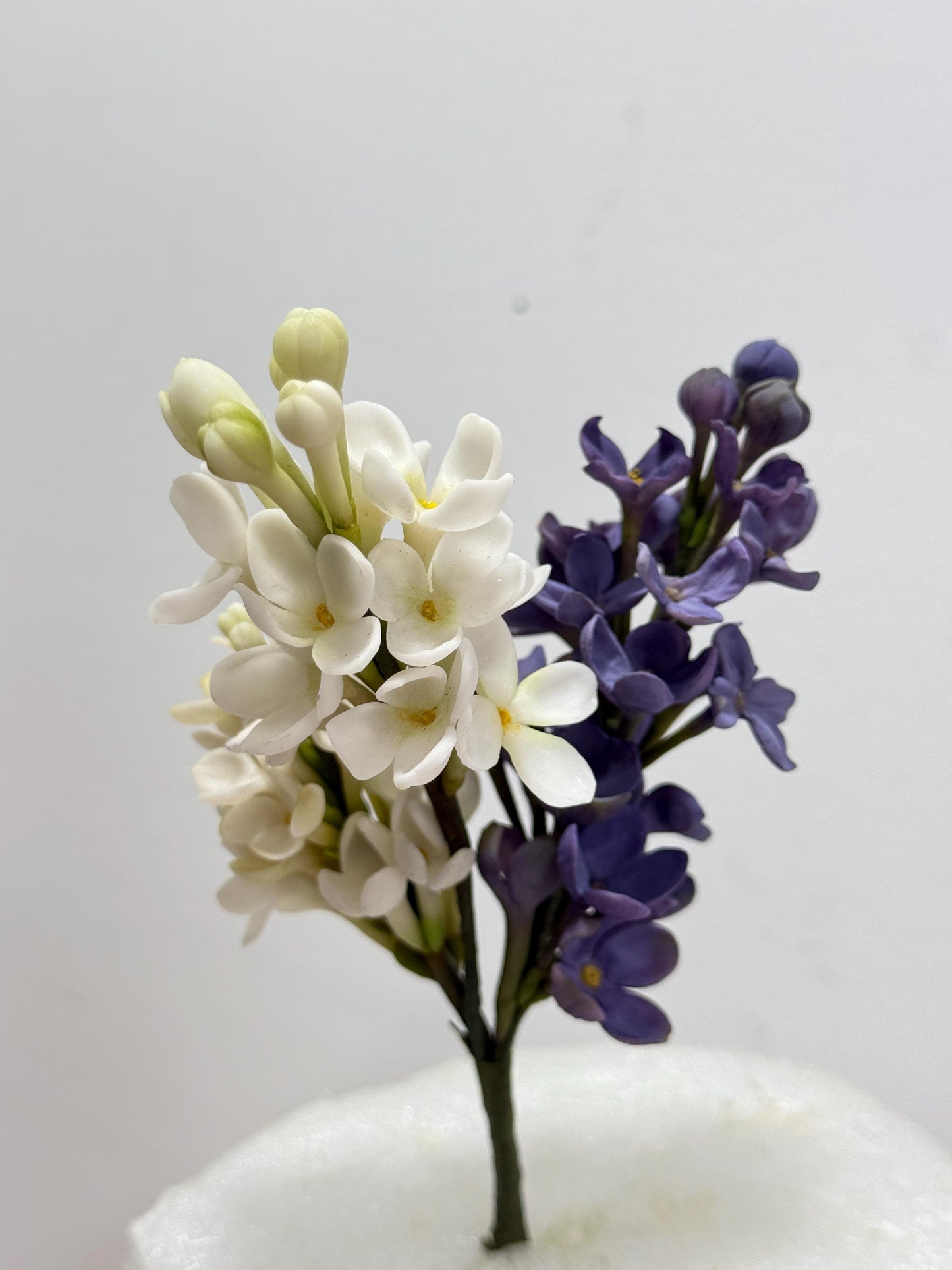 Edible Handmade Lilac Flowers Cake Toppers /Flexible Paste/gumpaste/ Fondant/ Birthday Wedding Cake decoration/sugar Flowers Decorations