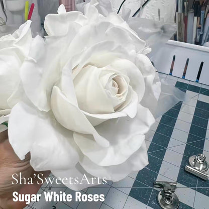 Edible Circus Roses  Cake Topper, Flexible Paste for  Wedding cakes, Birthdays or any Cake Decorations. NONBREAKABLE,  Save to be shipped
