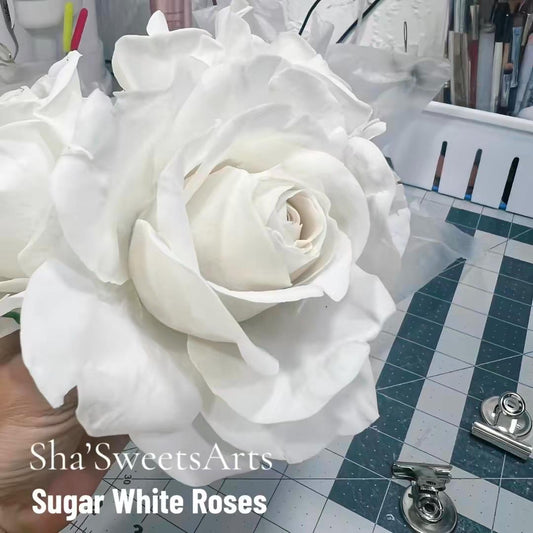 Edible Circus Roses  Cake Topper, Flexible Paste for  Wedding cakes, Birthdays or any Cake Decorations. NONBREAKABLE,  Save to be shipped