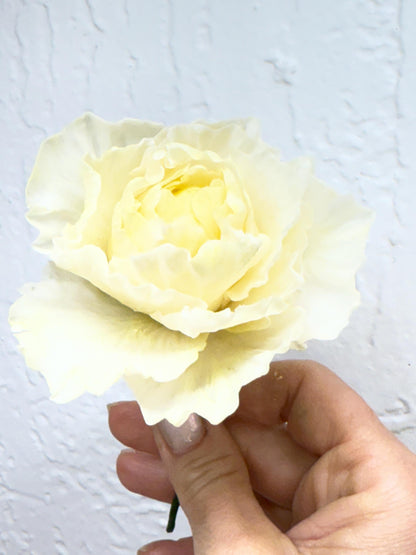 Realistic Flexible Sugar Paste Peony, Realistic Gumpaste Cake Decorations |  Ruffled Peony | Wedding Cake
