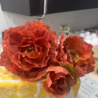Wafer Paper Peony Cake Toppers: Vegan Wedding & Birthday Decor