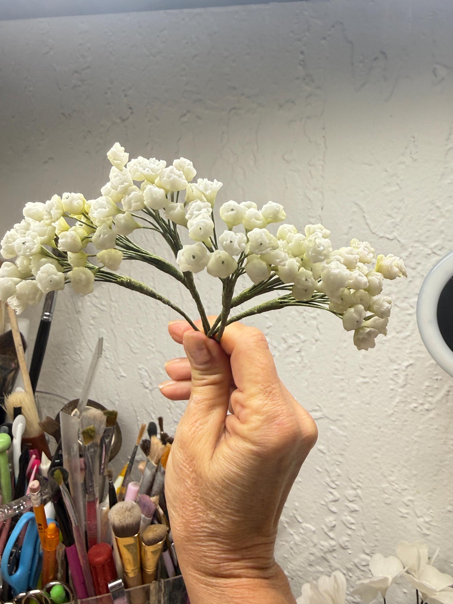 Edible Realistic handmade Baby's Breath, Sugar filler flower,  Gumpaste Cake Topper