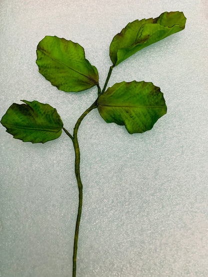 Gumpaste Rose Leaves Spray Cake Topper/ Wedding Cake Decorations|Edible Sugar Toppers