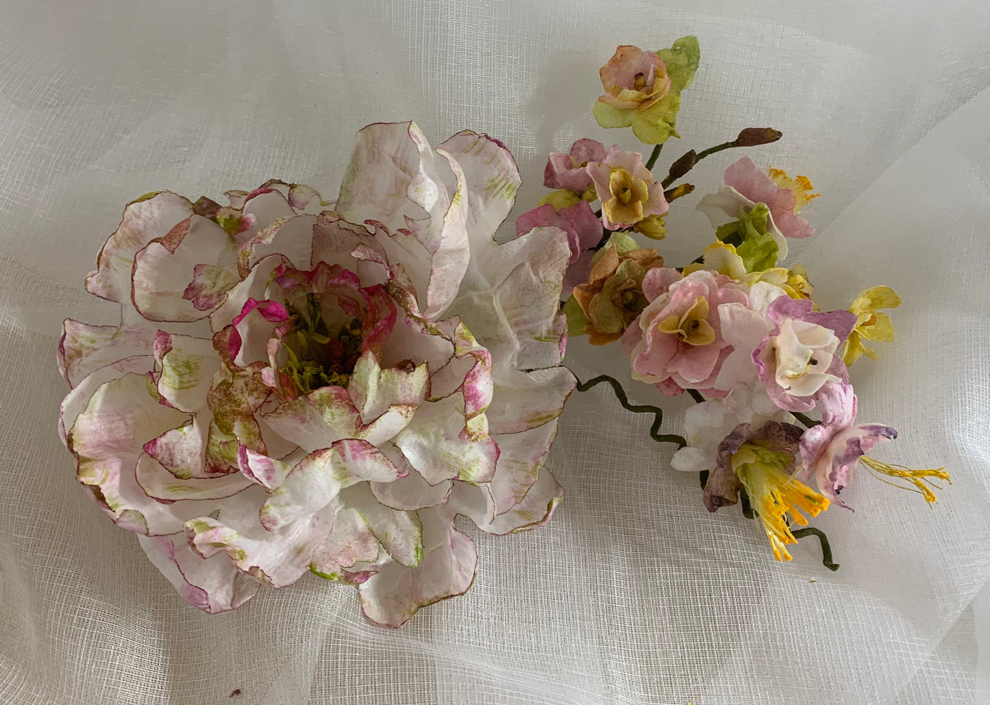 Wafer Paper Peony Cake Toppers: Vegan Wedding & Birthday Decor
