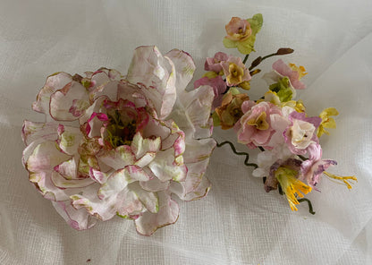 Wafer Paper Peony Cake Toppers: Vegan Wedding & Birthday Decor