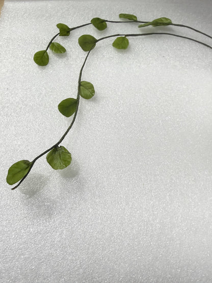 Edible Greenery String Cake Topper, 12" Long, Sugar Flowers, Birthday and Wedding Cake Decorations, Sugar Arts, Fondant cake