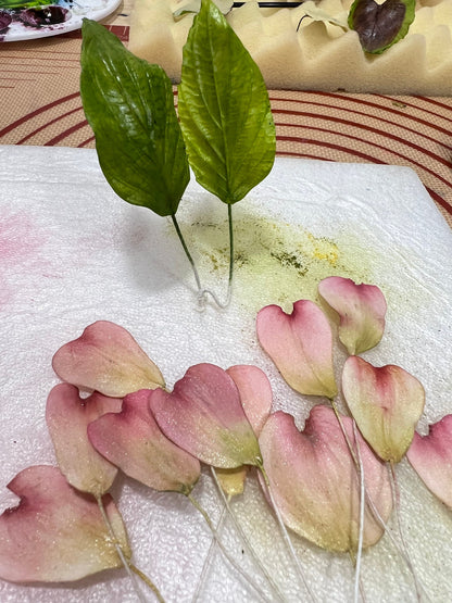 Edible Dogwood Flowers: Flexible Paste Cake Toppers, Set of 3