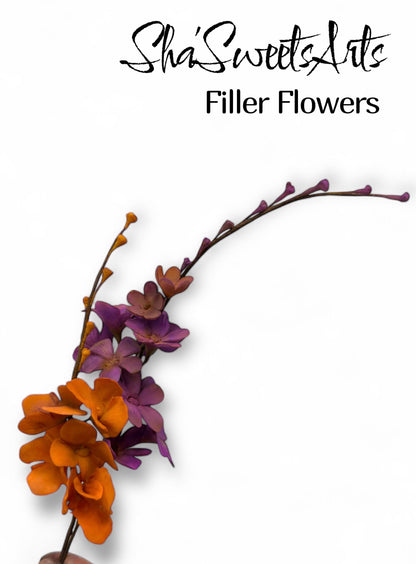 Edible Gum Paste Filler Flowers Spray | Cake Topper Decoration