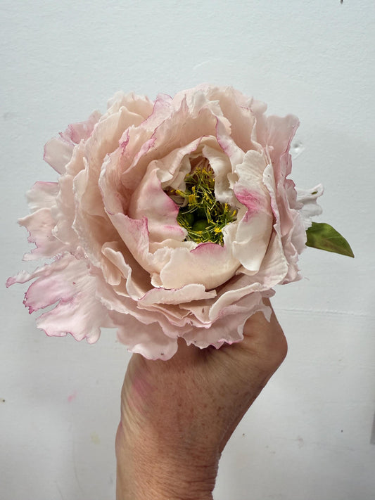 Realistic Flexible Sugar Paste Peony, Realistic Gumpaste Cake Decorations |  Ruffled Peony | Wedding Cake