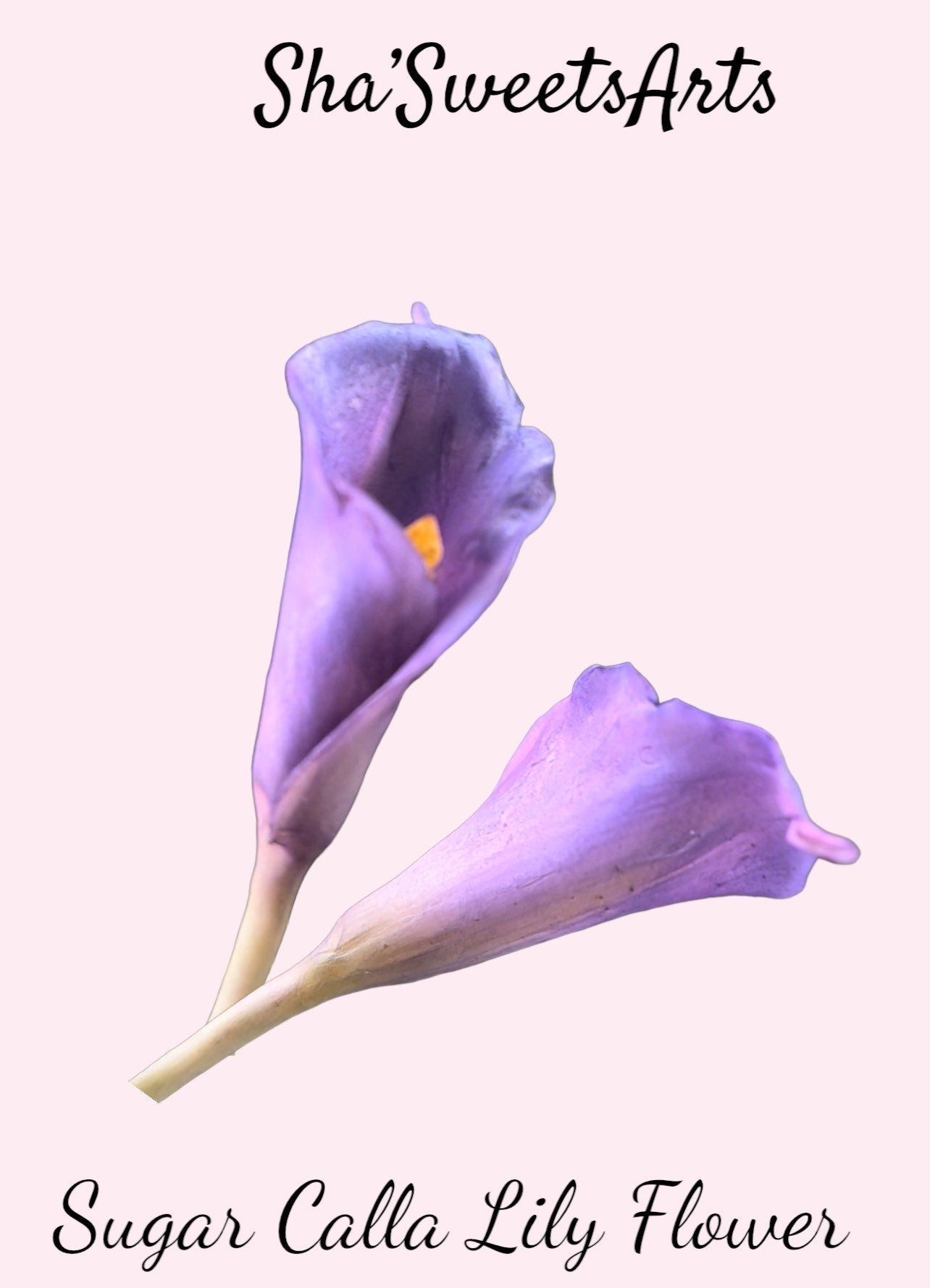 Edible Calla Lily Cake Topper: Flexible Paste Sugar Flower Decoration