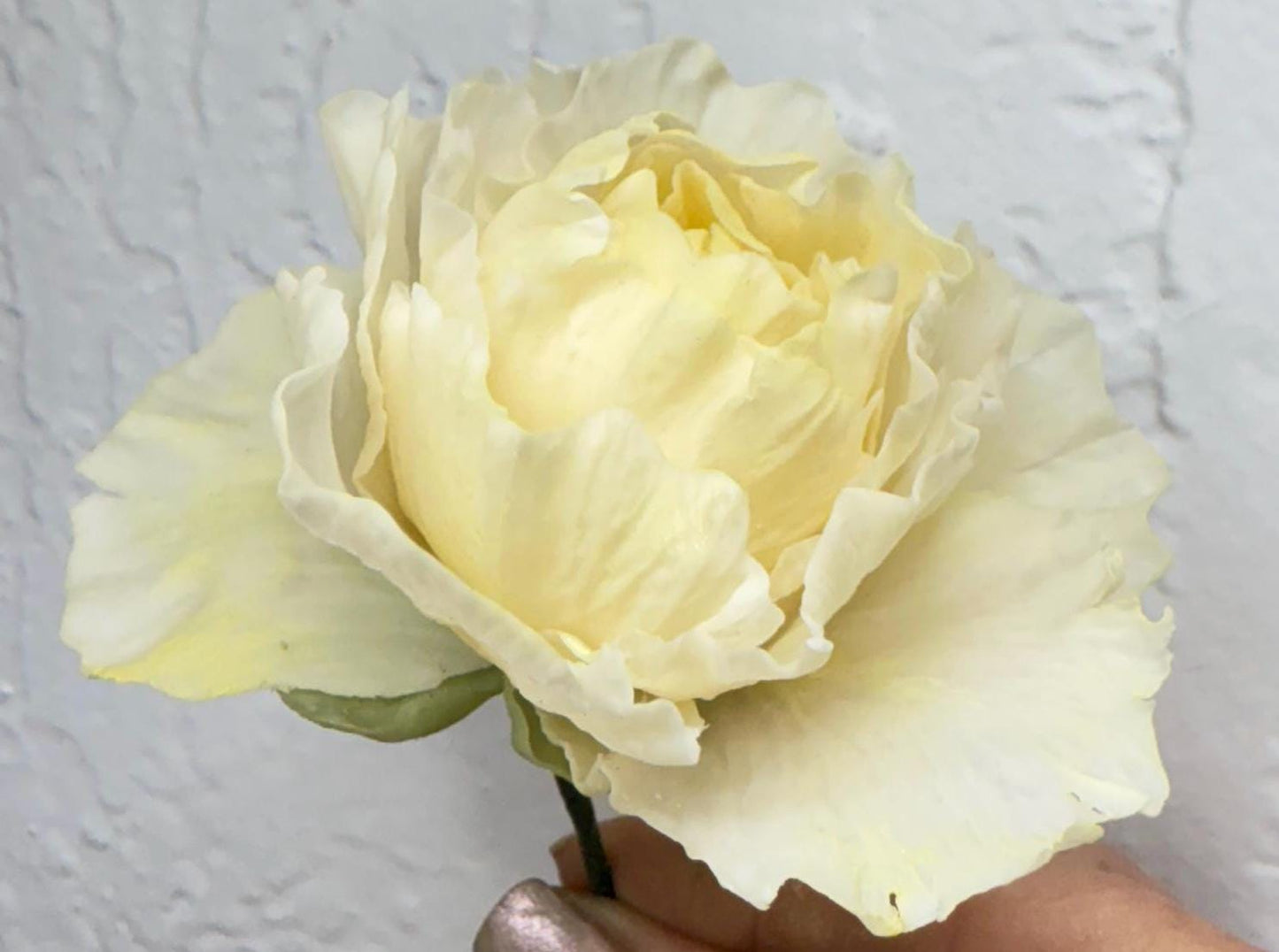 Realistic Flexible Sugar Paste Peony, Realistic Gumpaste Cake Decorations |  Ruffled Peony | Wedding Cake