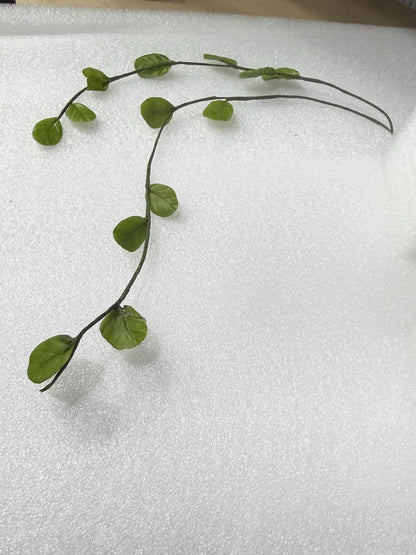 Edible Greenery String Cake Topper, 12" Long, Sugar Flowers, Birthday and Wedding Cake Decorations, Sugar Arts, Fondant cake