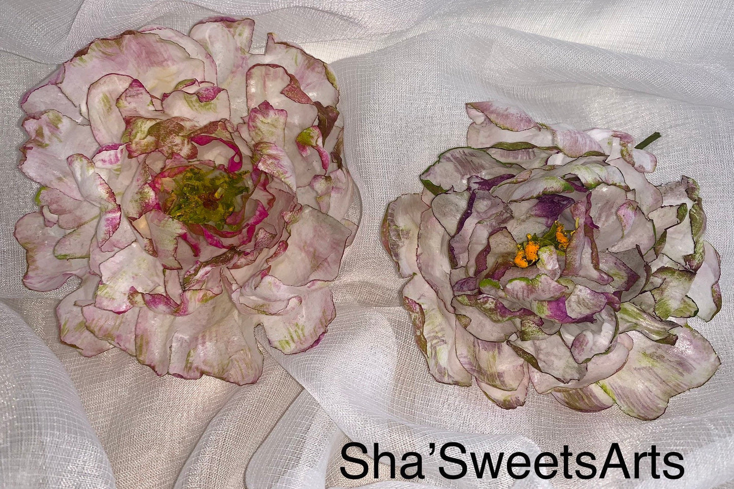 Wafer Paper Peony Cake Toppers: Vegan Wedding & Birthday Decor