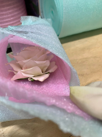 Edible Sugar Flower Cake Topper: Rose, Peony & Leaves Arrangement