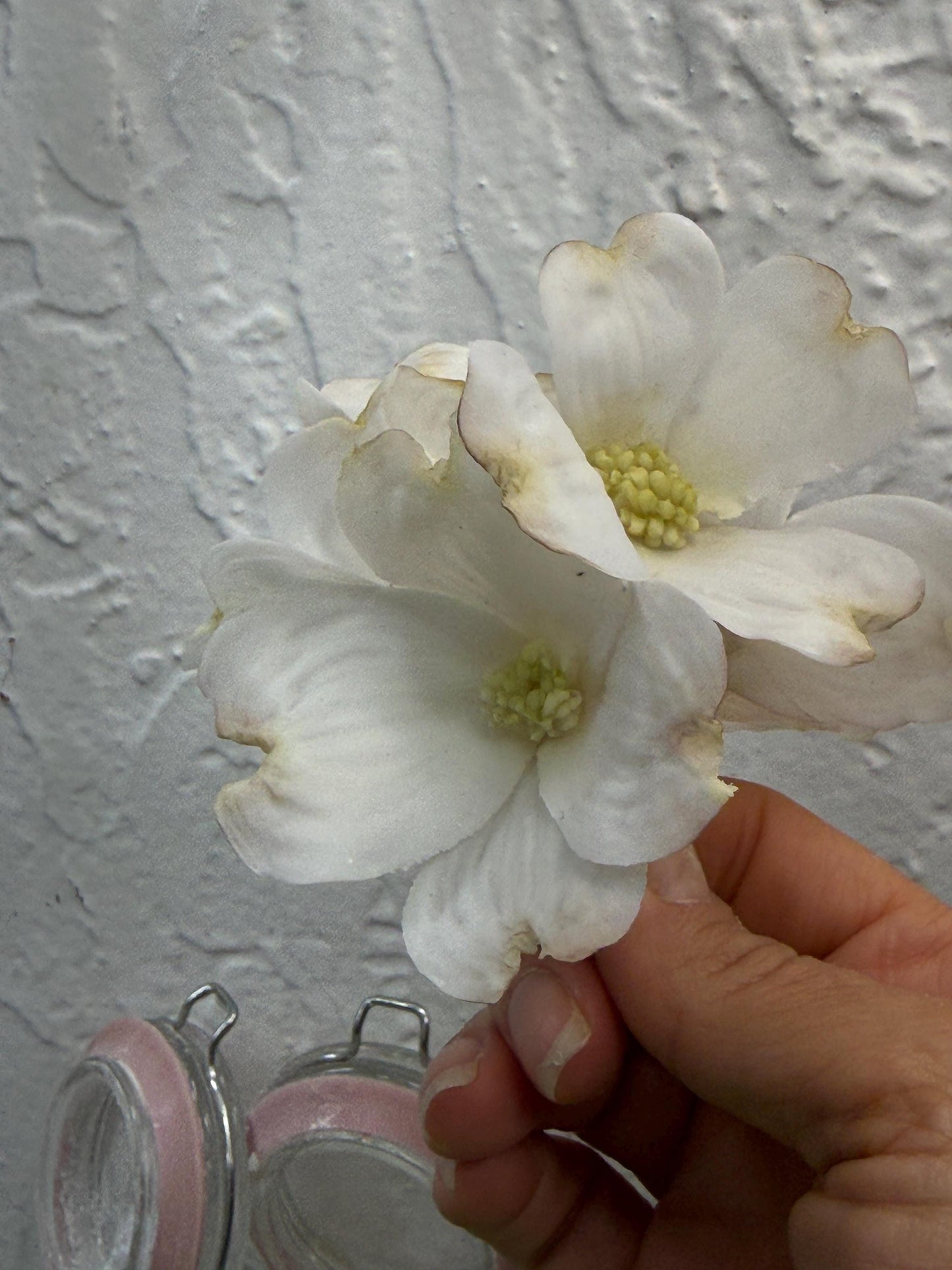 Edible Dogwood Flowers: Flexible Paste Cake Toppers, Set of 3