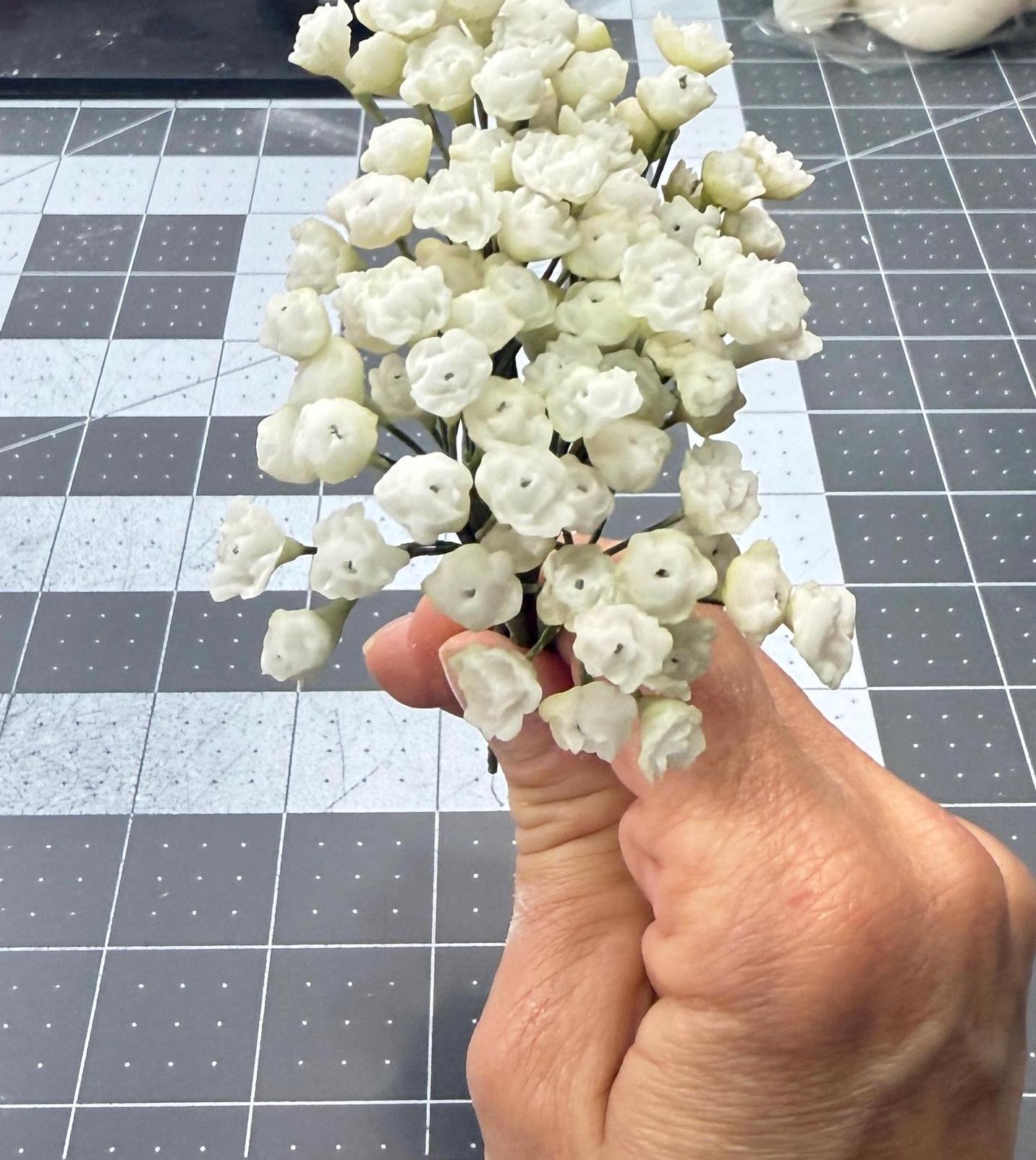 Edible Realistic handmade Baby's Breath, Sugar filler flower,  Gumpaste Cake Topper