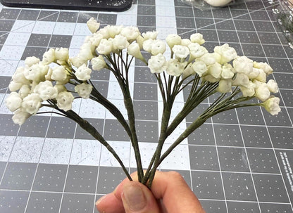 Edible Realistic handmade Baby's Breath, Sugar filler flower,  Gumpaste Cake Topper